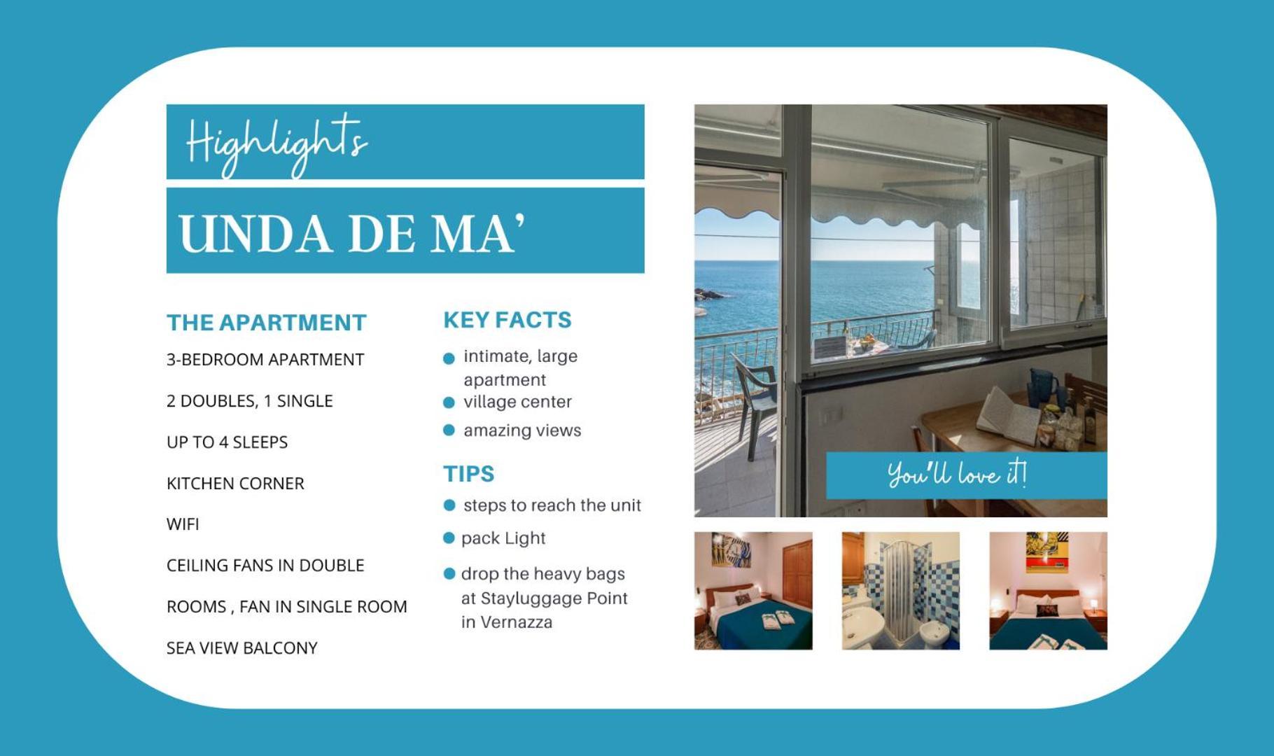 Unda De Ma Sea View Terrace Apartment Vernazza Esterno foto